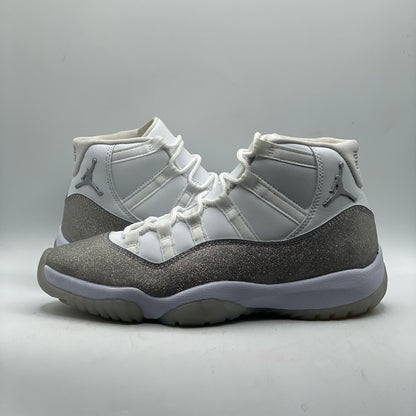 (USED) Jordan 11 White Metallic Silver (W) Size 9W/7.5M