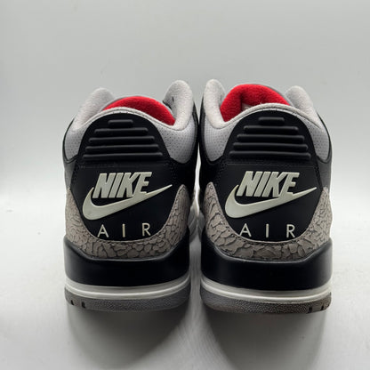 (USED NO BOX) Jordan 3 Black Cement Size 12