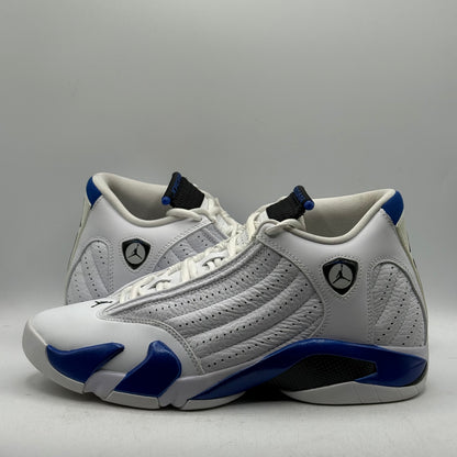(Used) Jordan 14 White Hyper Royal Size 9
