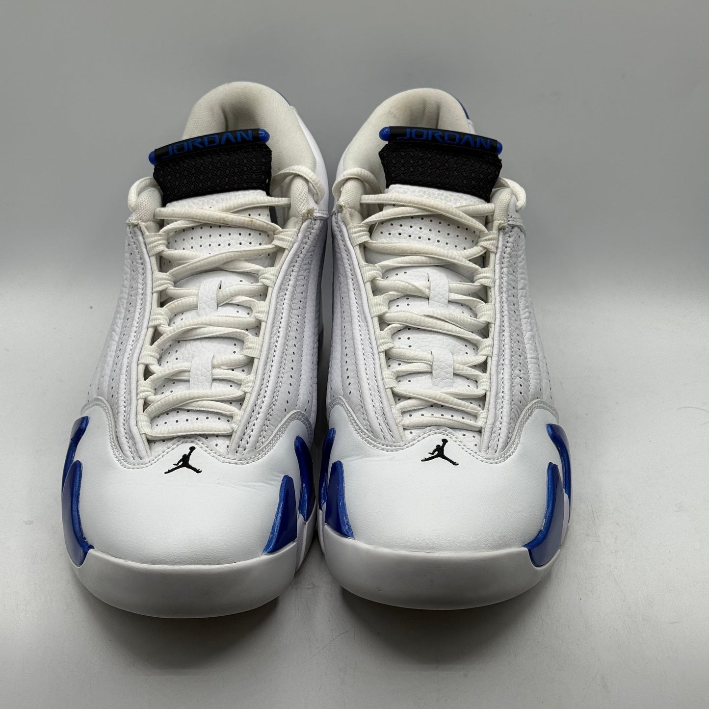 (Used) Jordan 14 White Hyper Royal Size 9