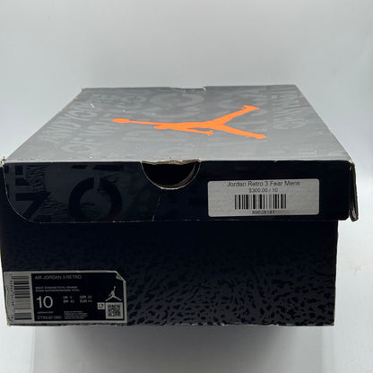 (Used) Jordan 3 Fear (2023) Size 10