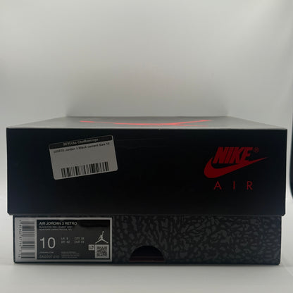 (USED) Jordan 3 Black cement Size 10