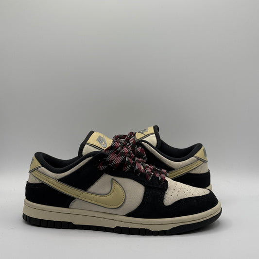 (Used) Dunk Low LX Black Suede Team Gold Size 6W / 4.5M