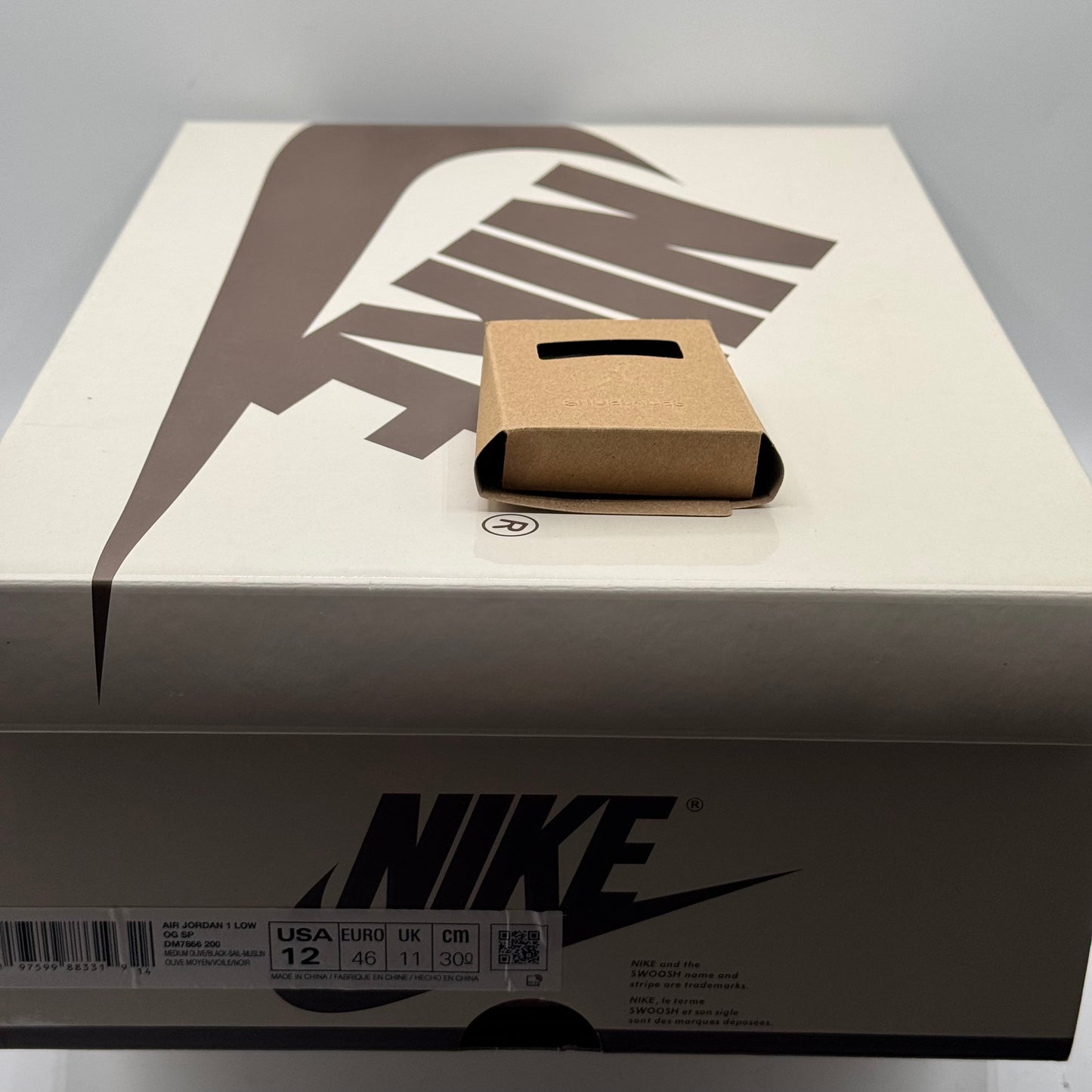 (Used) Jordan 1 Low Travis Scott Medium Olive Size 12