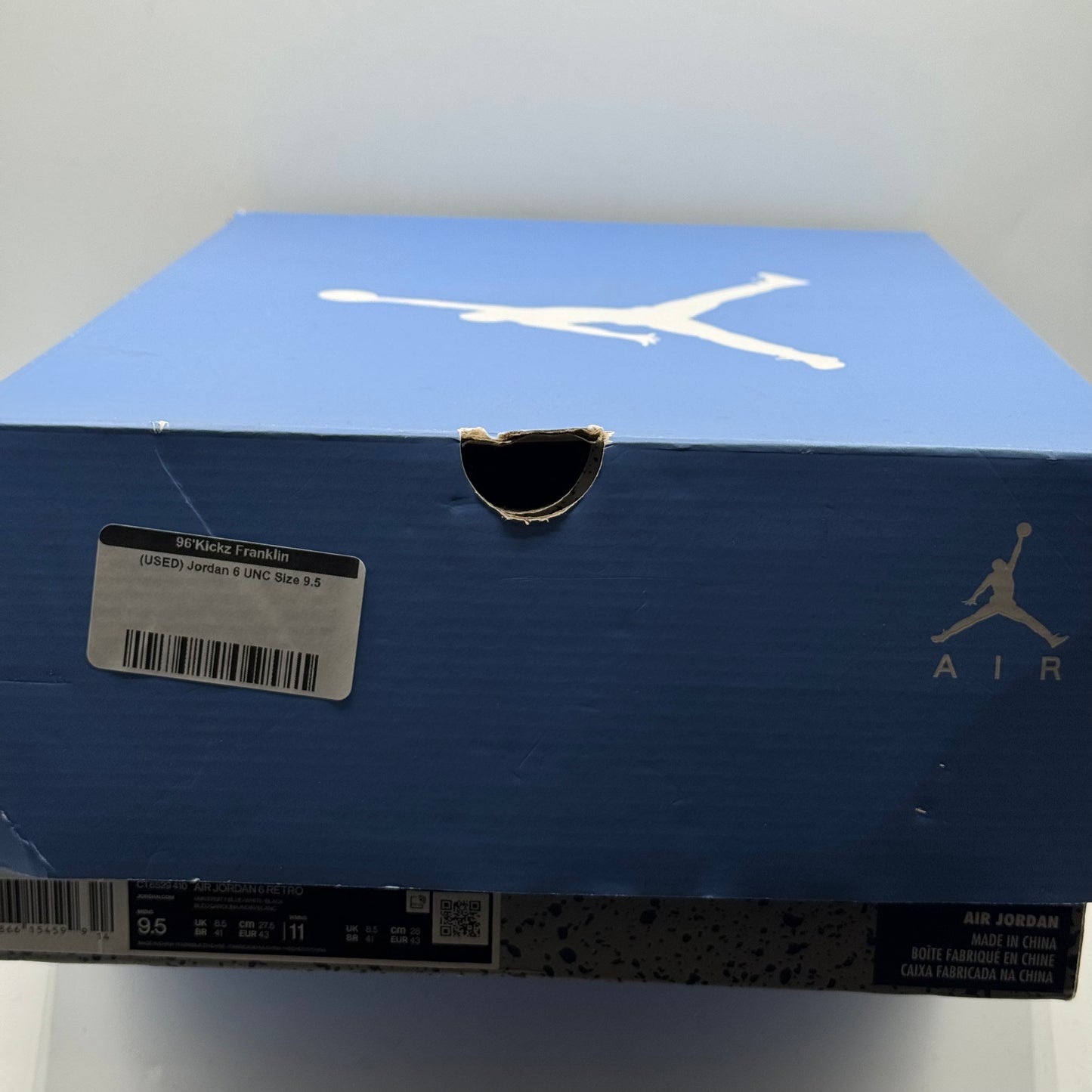 (USED) Jordan 6 UNC Size 9.5