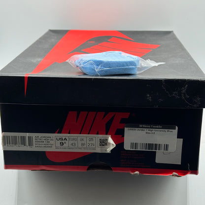 (USED) Jordan 1 High University Blue Size 9.5