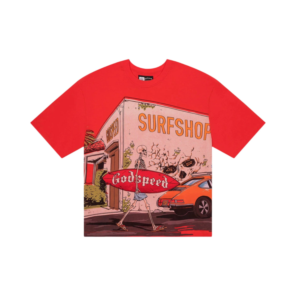 Godspeed GS Surf Shop Tee (Red)