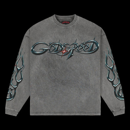 Godspeed New Age Reloaded LS T-Shirt (Grey Wash)