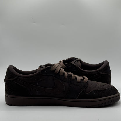 (USED) Jordan 1 Low Travis Scott Velvet Brown Size 11