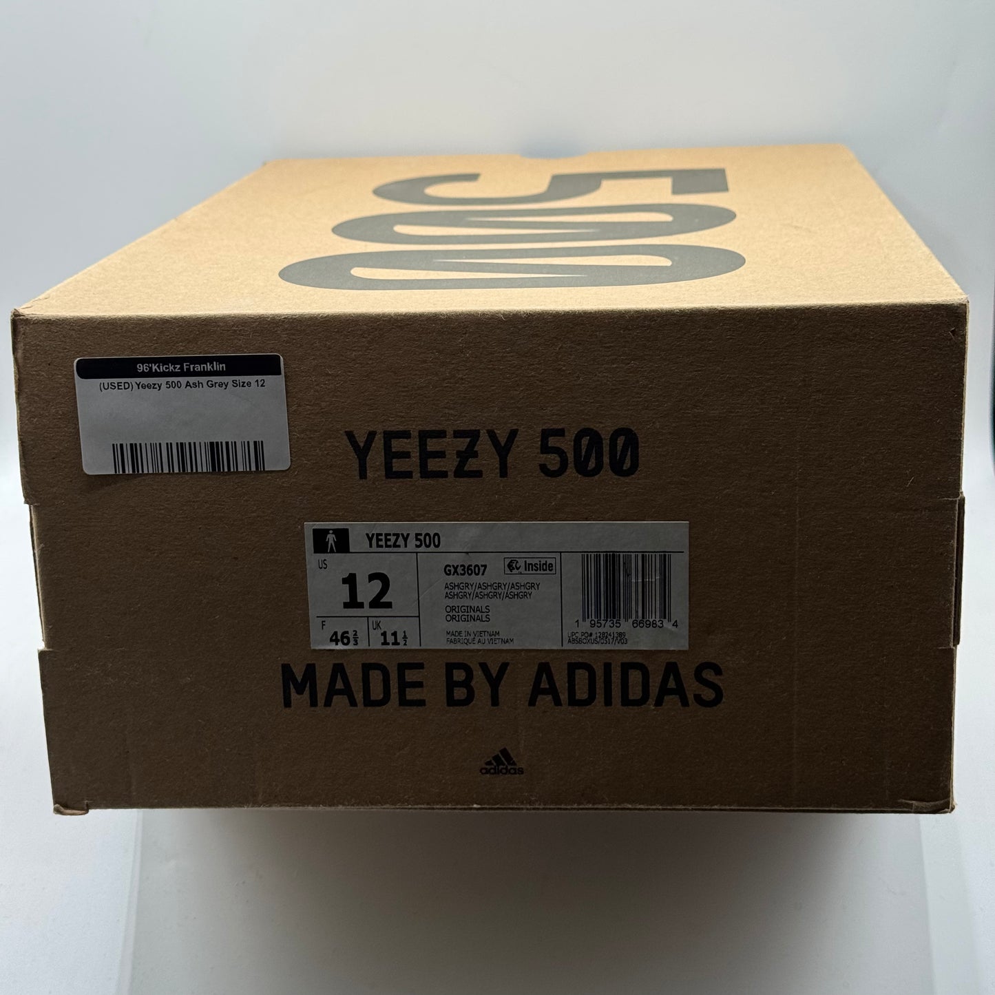 (USED) Yeezy 500 Ash Grey Size 12