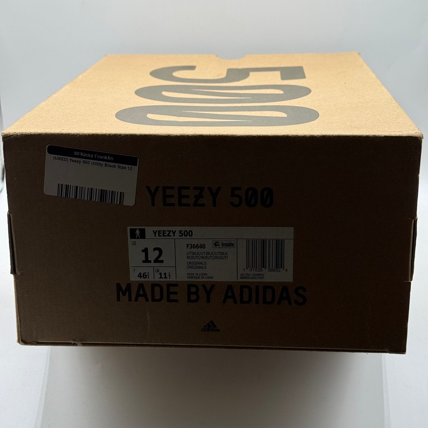(USED) Yeezy 500 Utility Black Size 12