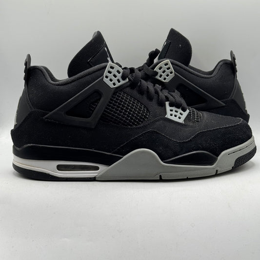 (Used) Jordan 4 Black Canvas Size 13