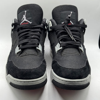 (Used) Jordan 4 Black Canvas Size 13