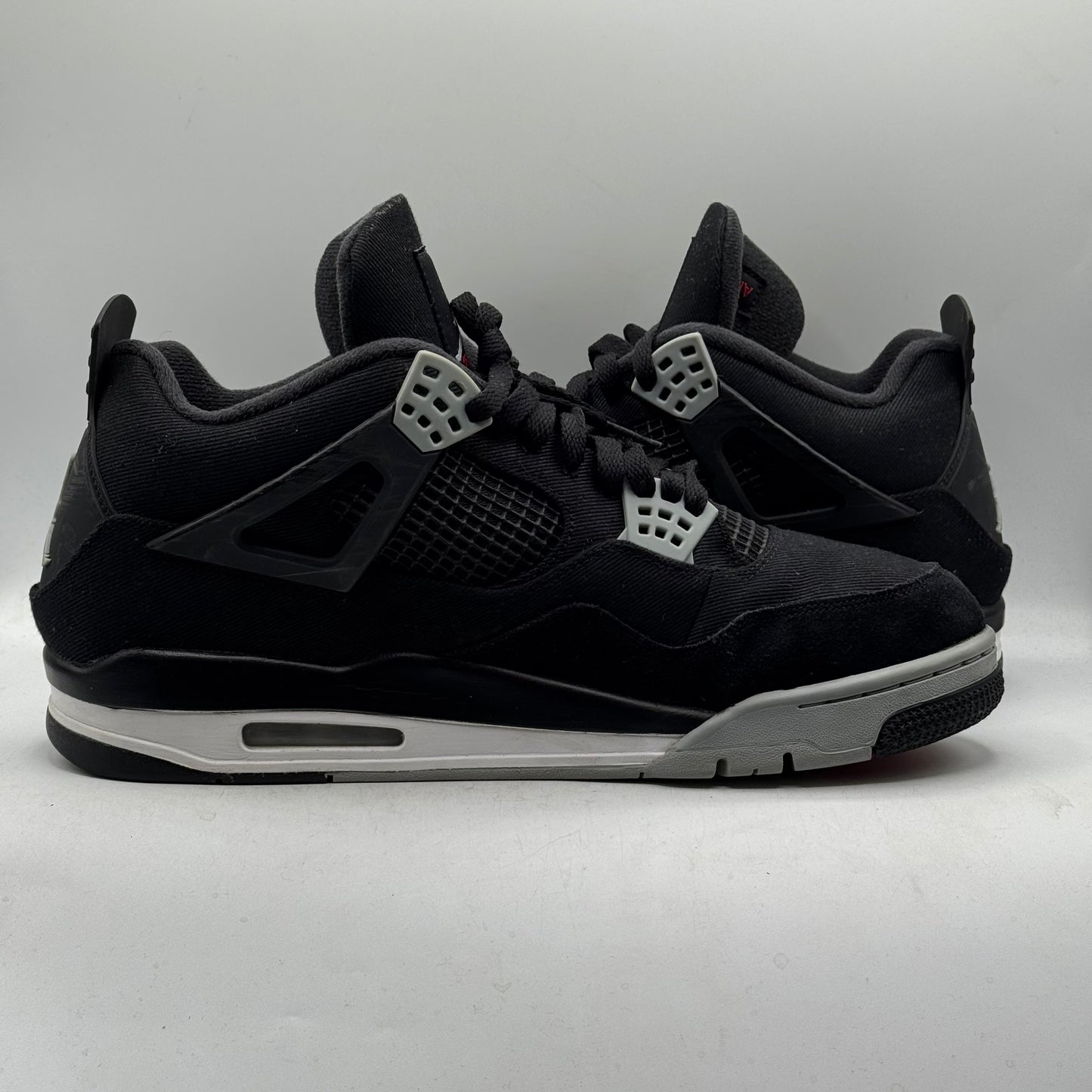 (Used) Jordan 4 Black Canvas Size 13