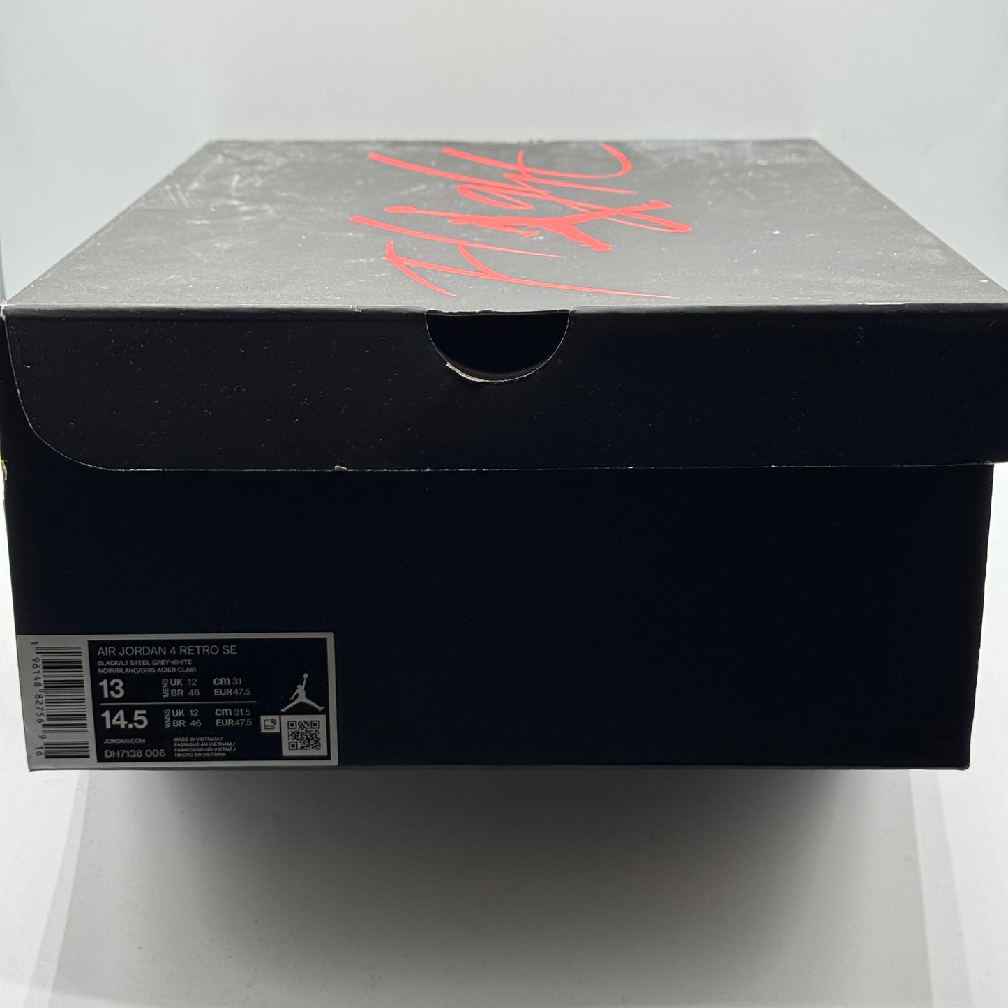(Used) Jordan 4 Black Canvas Size 13