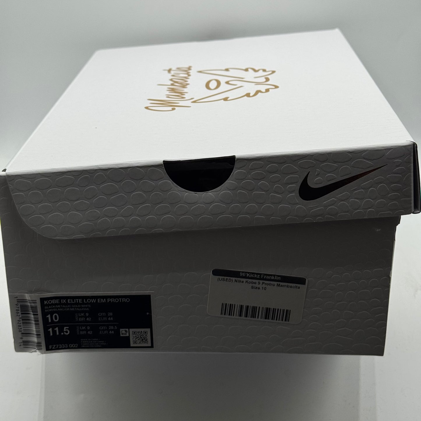 (USED) Nike Kobe 9 Protro Mambacita Size 10