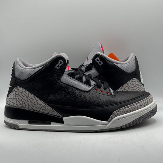 (USED NO BOX) Jordan 3 Black Cement Size 11.5