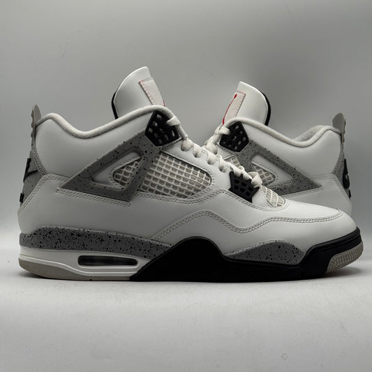 (USED) Jordan 4 White Cement Size 10