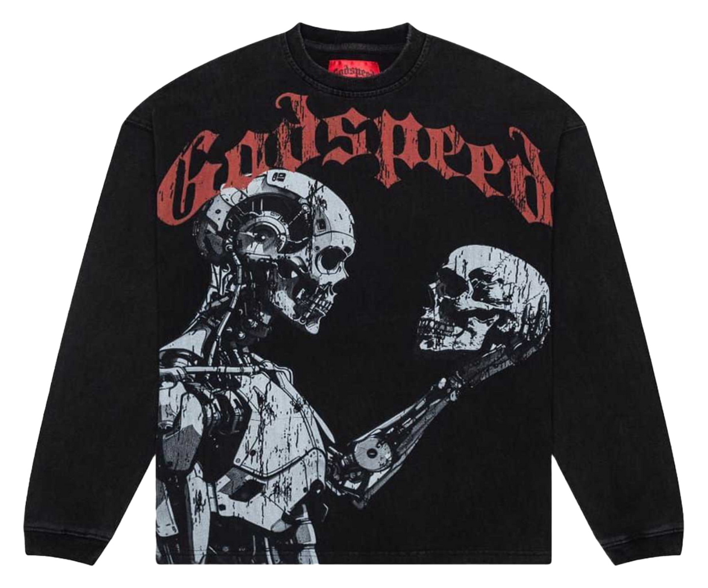 GodSpeed Human AI L/S T-Shirt (Black Wash)