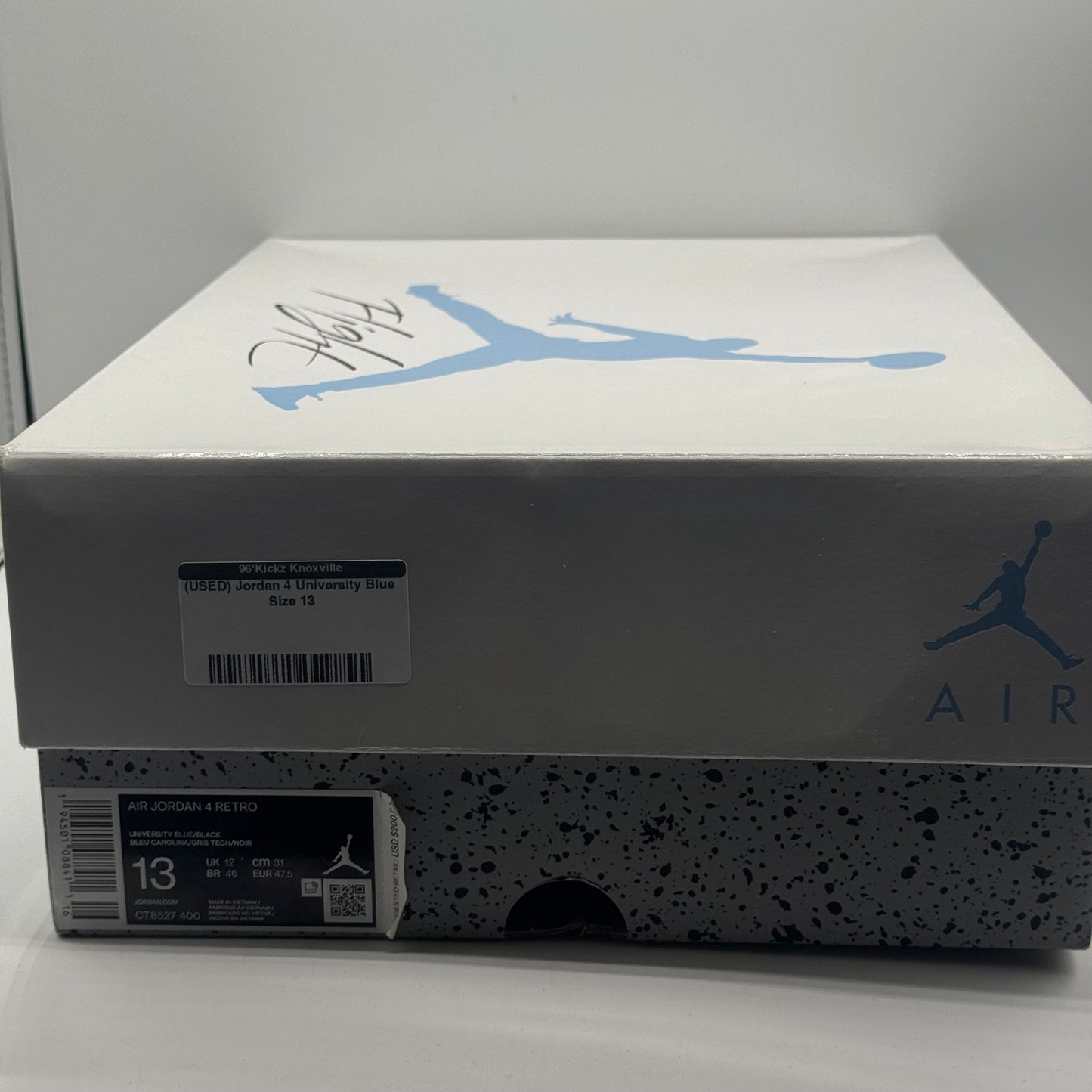 (USED) Jordan 4 University Blue Size 13