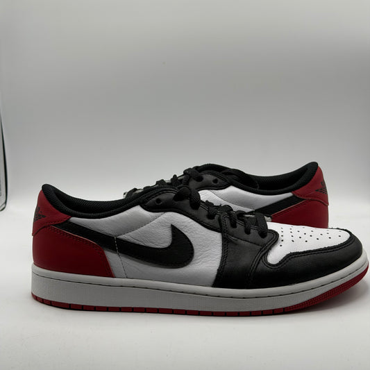 (USED) Jordan 1 Low OG Black Toe (2023) Size 10