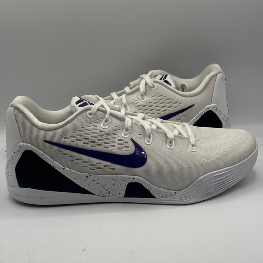 (USED) Nike Kobe 9 Elite Low EM Protro White Court Purple Size 11.5