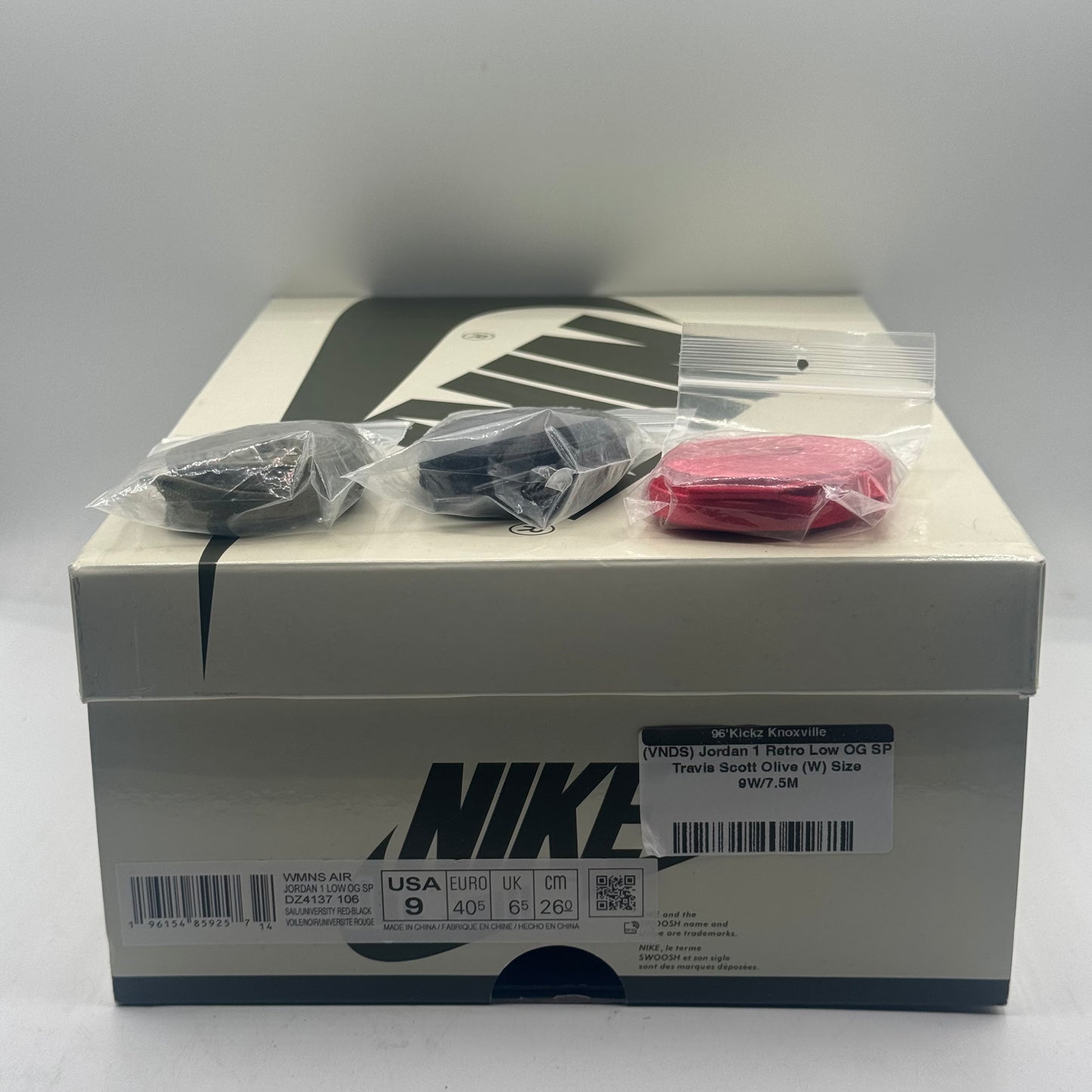 (VNDS) Jordan 1 Retro Low OG SP Travis Scott Olive (W) Size 9W/7.5M