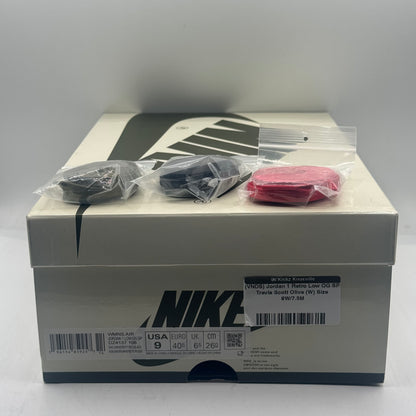 (VNDS) Jordan 1 Retro Low OG SP Travis Scott Olive (W) Size 9W/7.5M