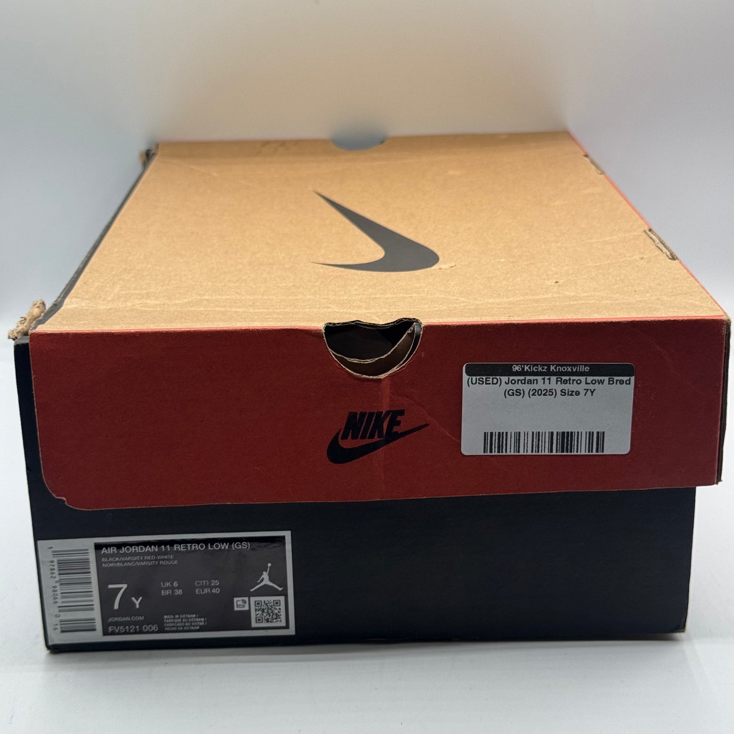 (USED) Jordan 11 Retro Low Bred (GS) (2025) Size 7Y