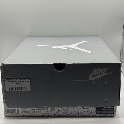 (USED MISSING ONE GREY LACE) Jordan 5 Retro Wolf Grey (2026) Size 11