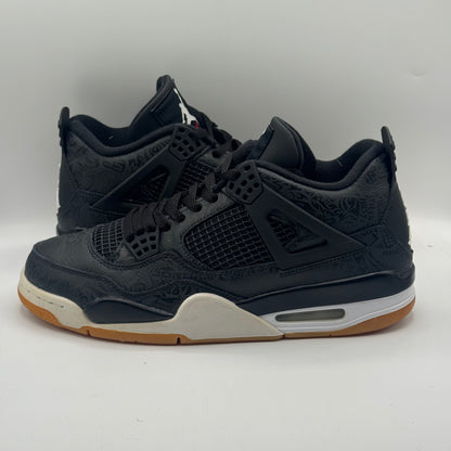 (USED) Jordan 4 Retro Laser Black Gum Size 10