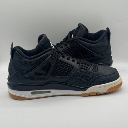 (USED) Jordan 4 Retro Laser Black Gum Size 10
