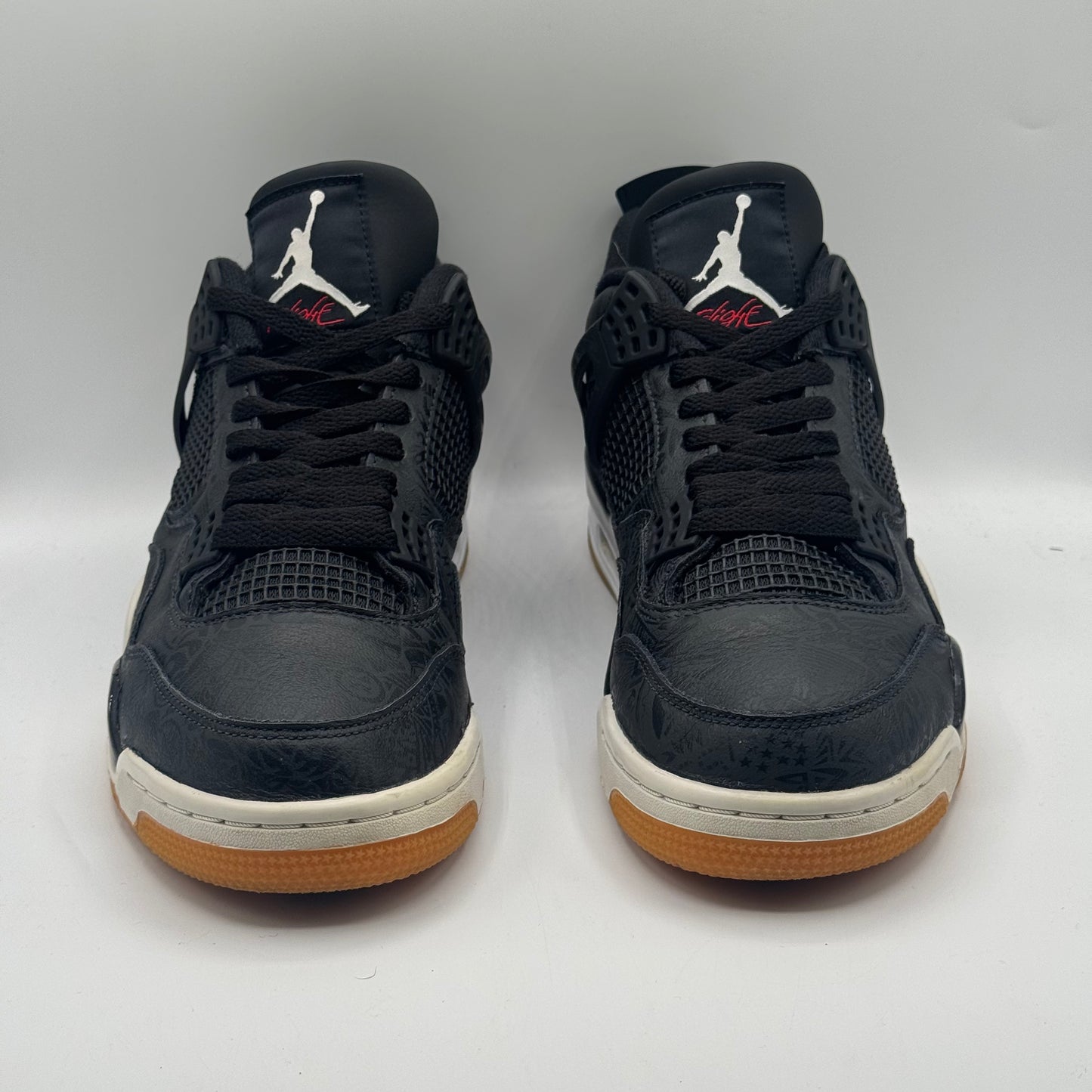 (USED) Jordan 4 Retro Laser Black Gum Size 10