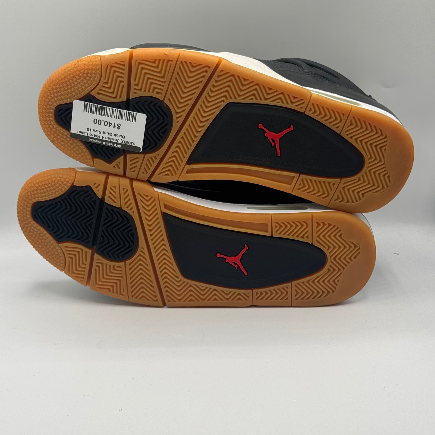 (USED) Jordan 4 Retro Laser Black Gum Size 10
