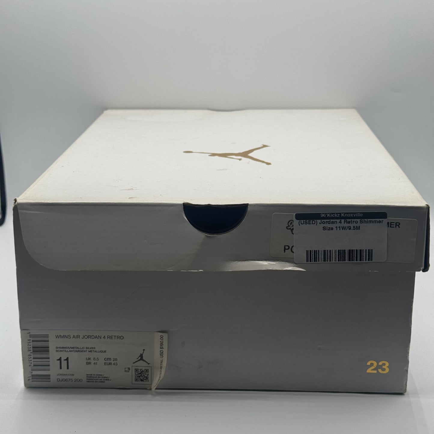 (USED) Jordan 4 Retro Shimmer Size 11W/9.5M