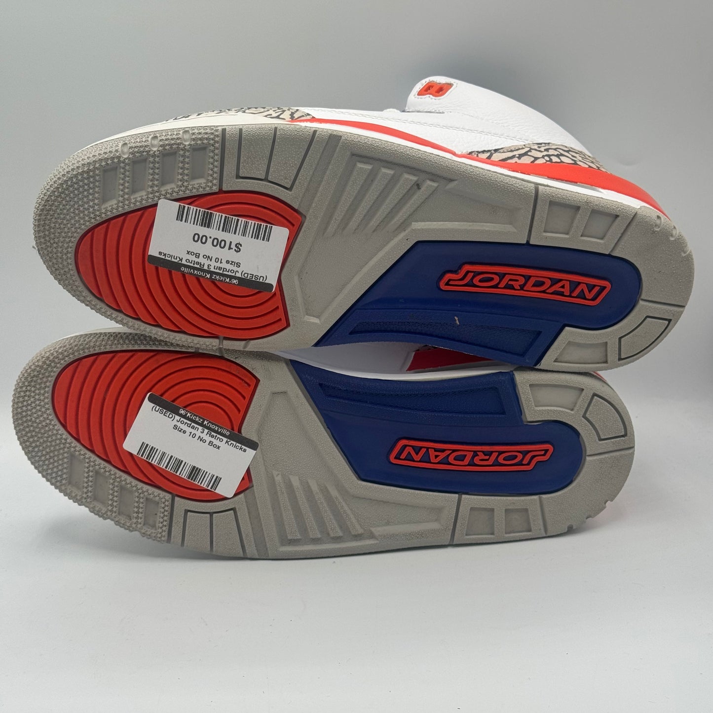 (USED) Jordan 3 Retro Knicks Size 10 No Box