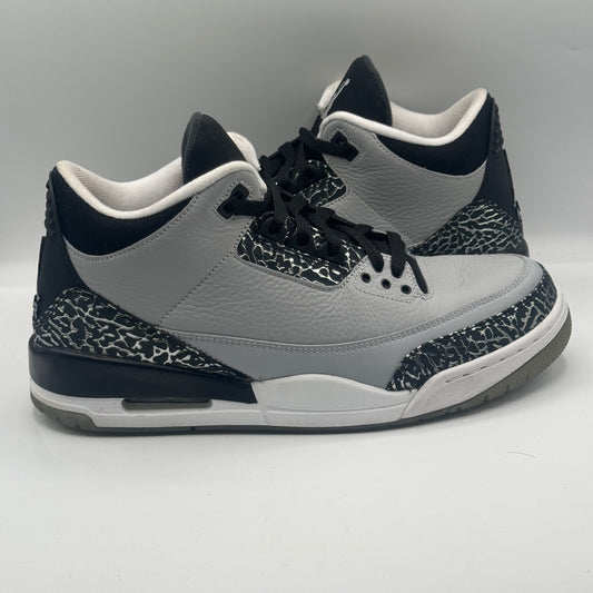 (USED) Jordan 3 Retro Wolf Grey Size 10 No Box