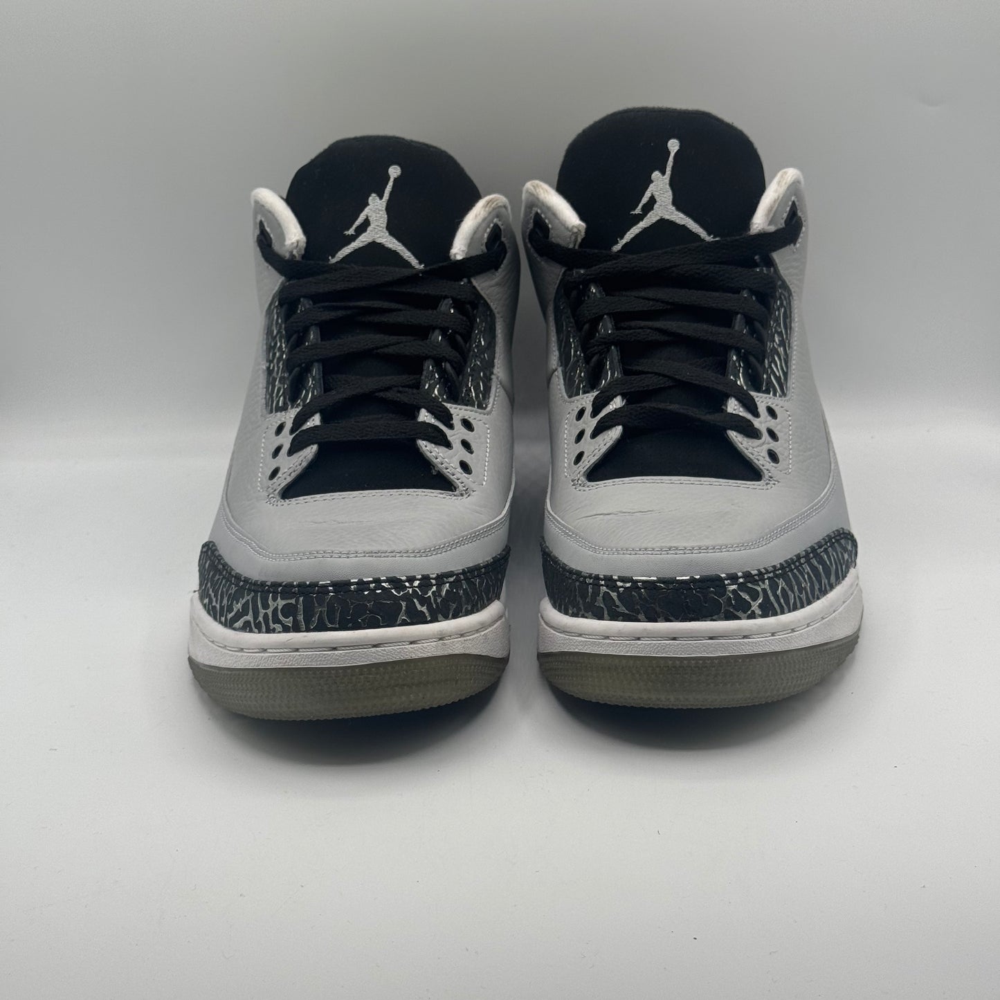 (USED) Jordan 3 Retro Wolf Grey Size 10 No Box