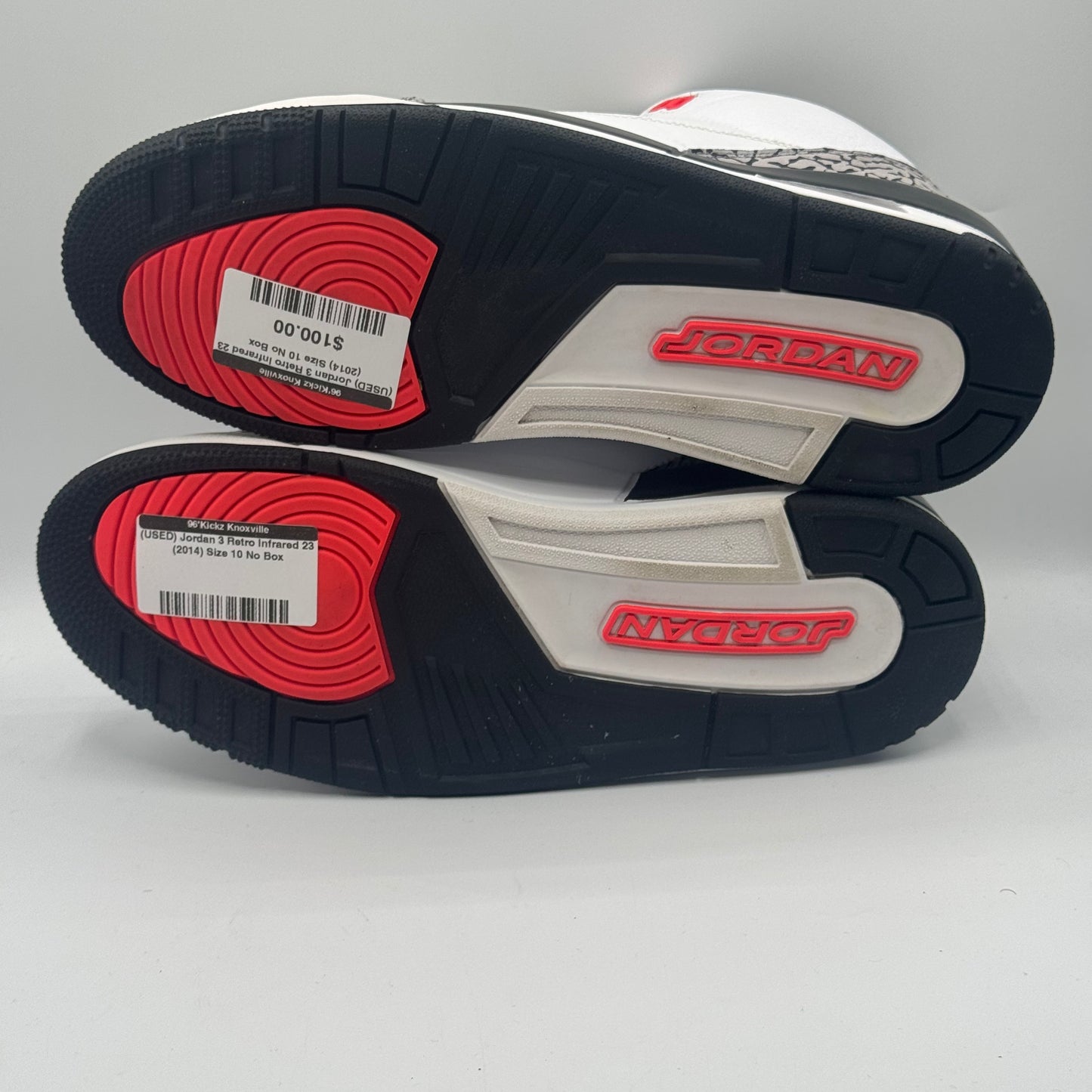 (USED) Jordan 3 Retro Infrared 23 (2014) Size 10 No Box