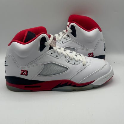 (USED 2025) Jordan 5 Retro Fire Red Black Tongue Size 7Y
