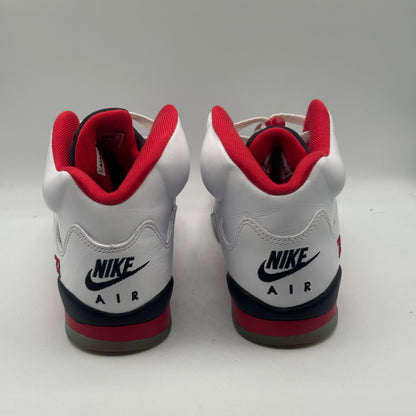 (USED 2025) Jordan 5 Retro Fire Red Black Tongue Size 7Y