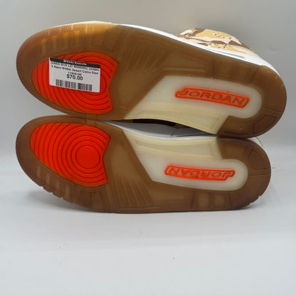 (USED BOX LID MISSING) Jordan 3 Retro WNBA Desert Camo Size 11W/9.5M
