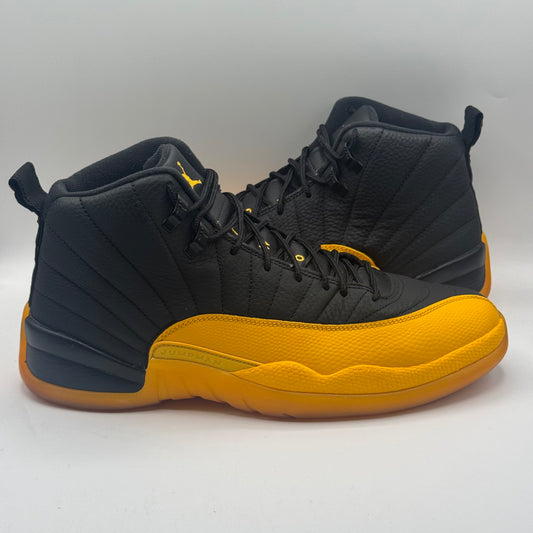 (USED) Jordan 12 Retro Black University Gold Size 11