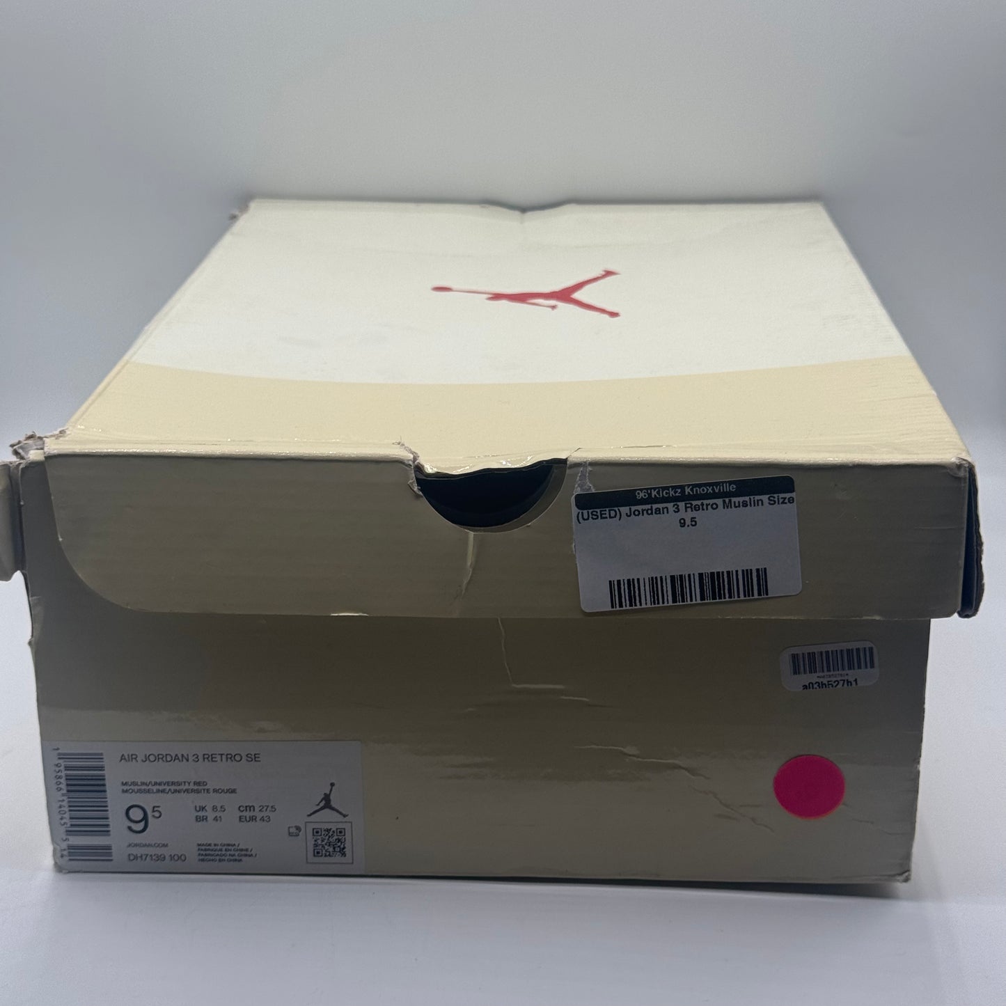 (USED) Jordan 3 Retro Muslin Size 9.5