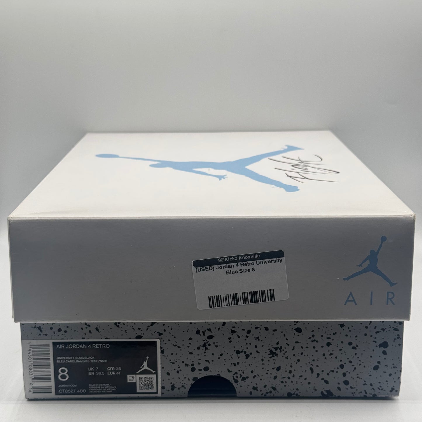 (USED) Jordan 4 Retro University Blue Size 8