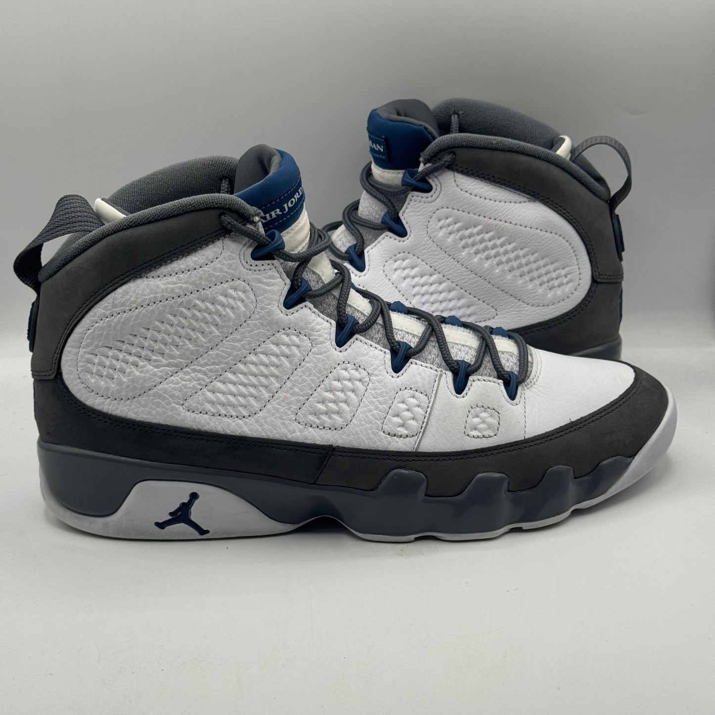 (USED NO BOX) Jordan 9 Retro Flint Grey French Blue (2026) Size 11.5