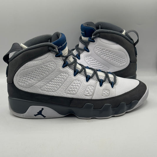 (USED NO BOX) Jordan 9 Retro Flint Grey French Blue (2026) Size 11.5
