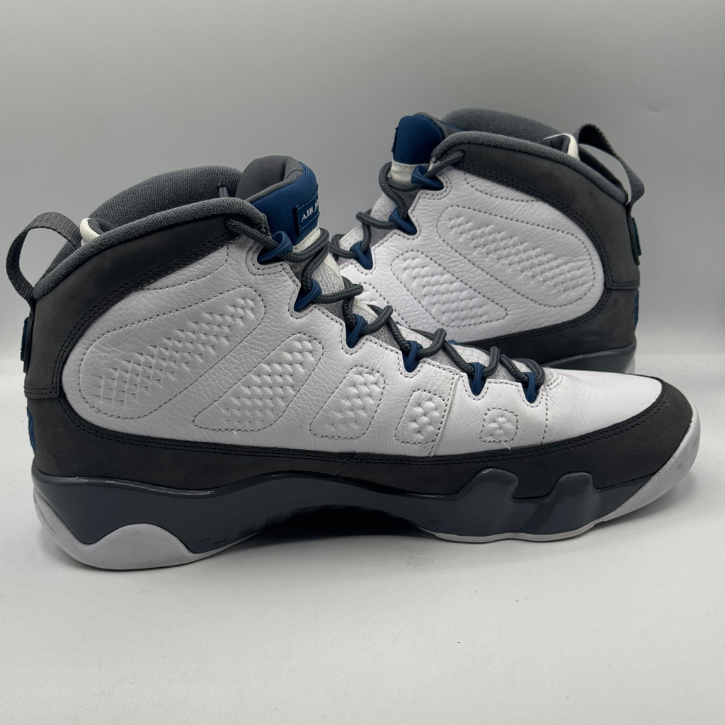 (USED NO BOX) Jordan 9 Retro Flint Grey French Blue (2026) Size 11.5