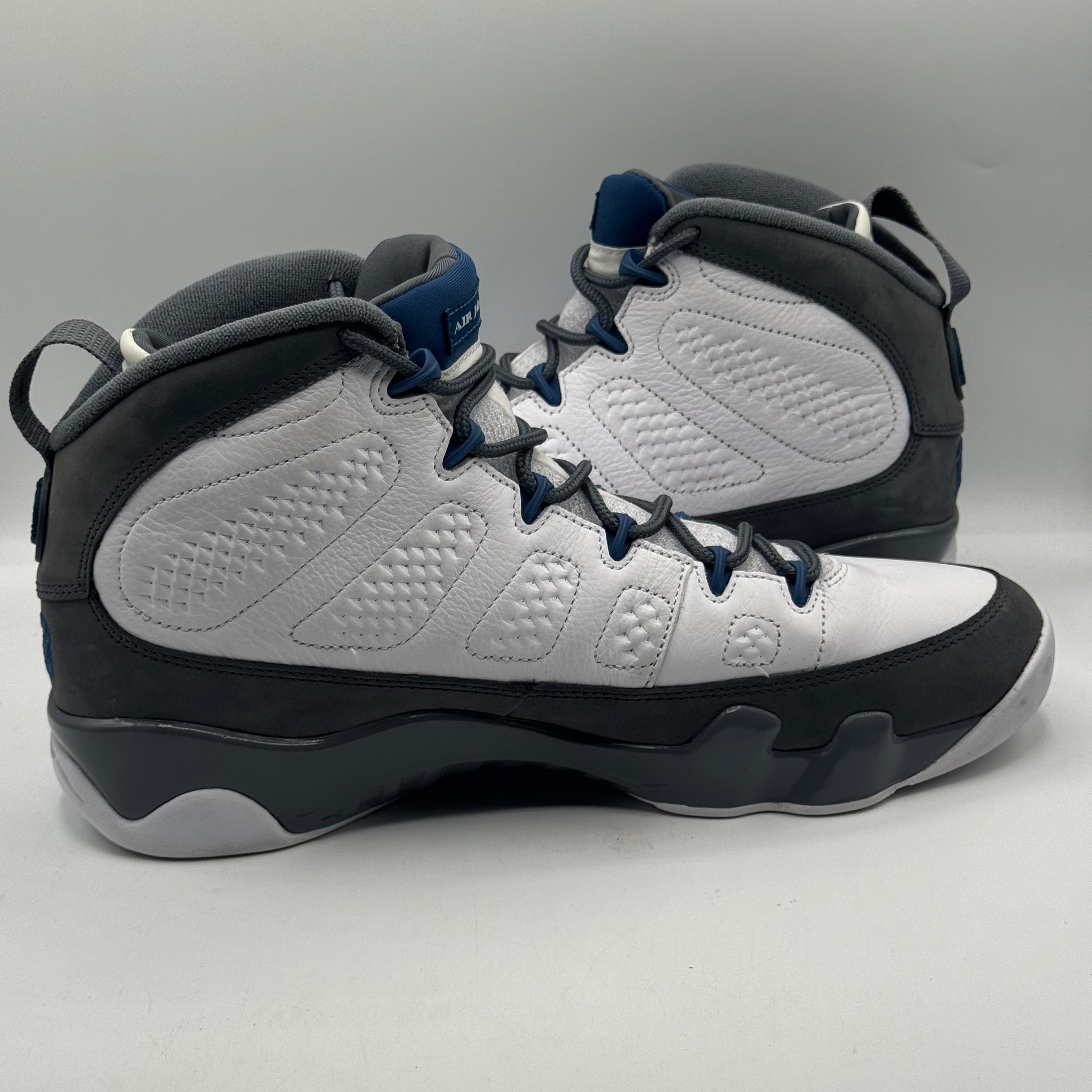 (USED NO BOX) Jordan 9 Retro Flint Grey French Blue (2026) Size 11.5