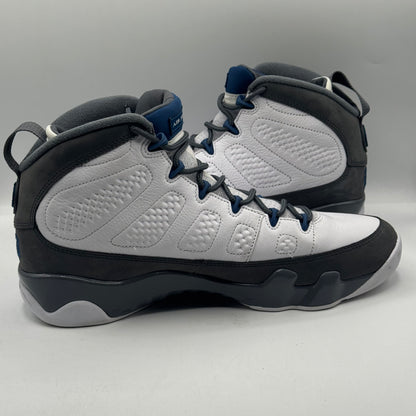 (USED NO BOX) Jordan 9 Retro Flint Grey French Blue (2026) Size 11.5